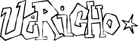 Image ID: A graffiti-style logo reading "UERICHO" and punctuated with a five-point star.